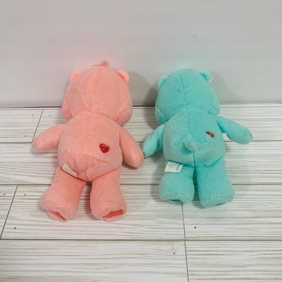 Vintage 2002 Care Bears Bean Bag Plush Cheer Bear Wish Bear Lot of 2 - Picture 2 of 12